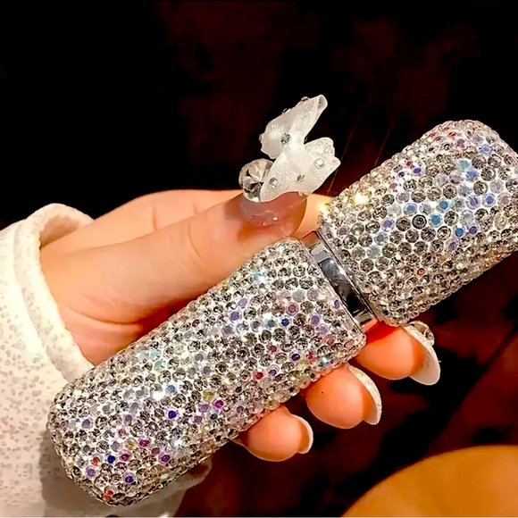unbranded Other - Silver Bling Perfume atomizer. Refillable perfume mini bottle